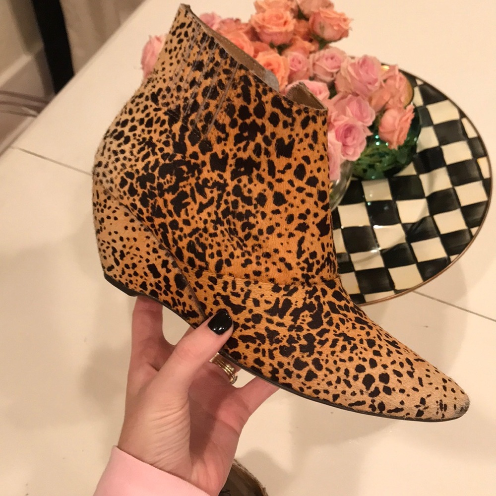 Matisse leopard booties